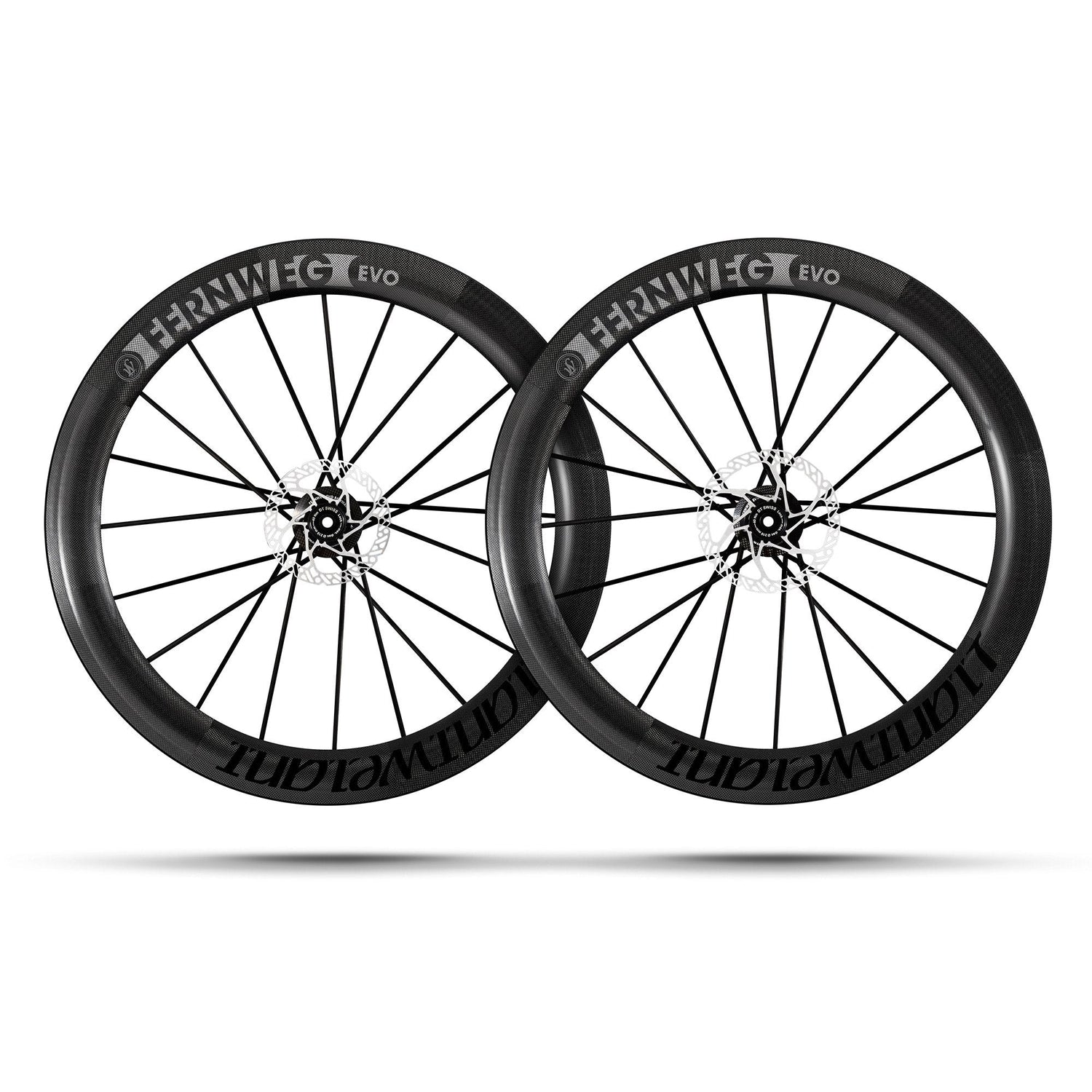 Juego de ruedas sin cámara Fernweg 63 EVO Disc, ligeras y negras