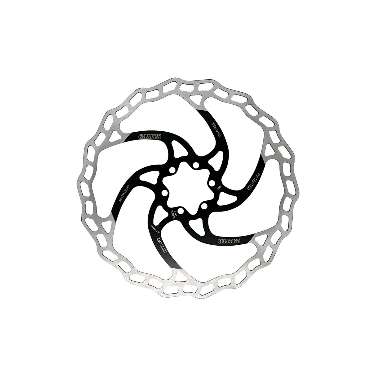 Galfer MTB/E-Bike Disc Brake Rotor 2.0mm 6-Bolt