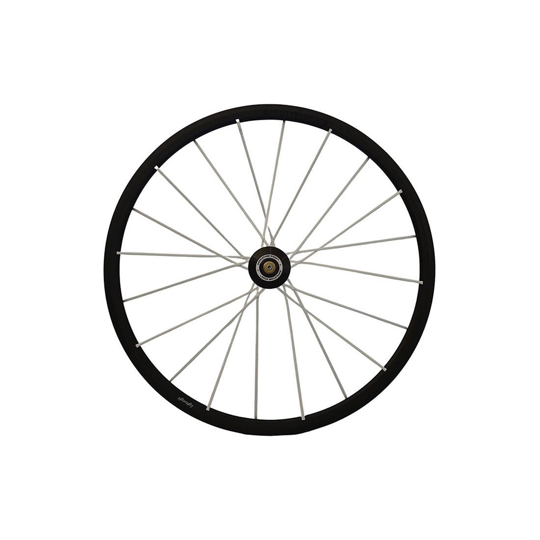 Rueda delantera tubular ligera Gipfelsturm Weiss - Radios blancos