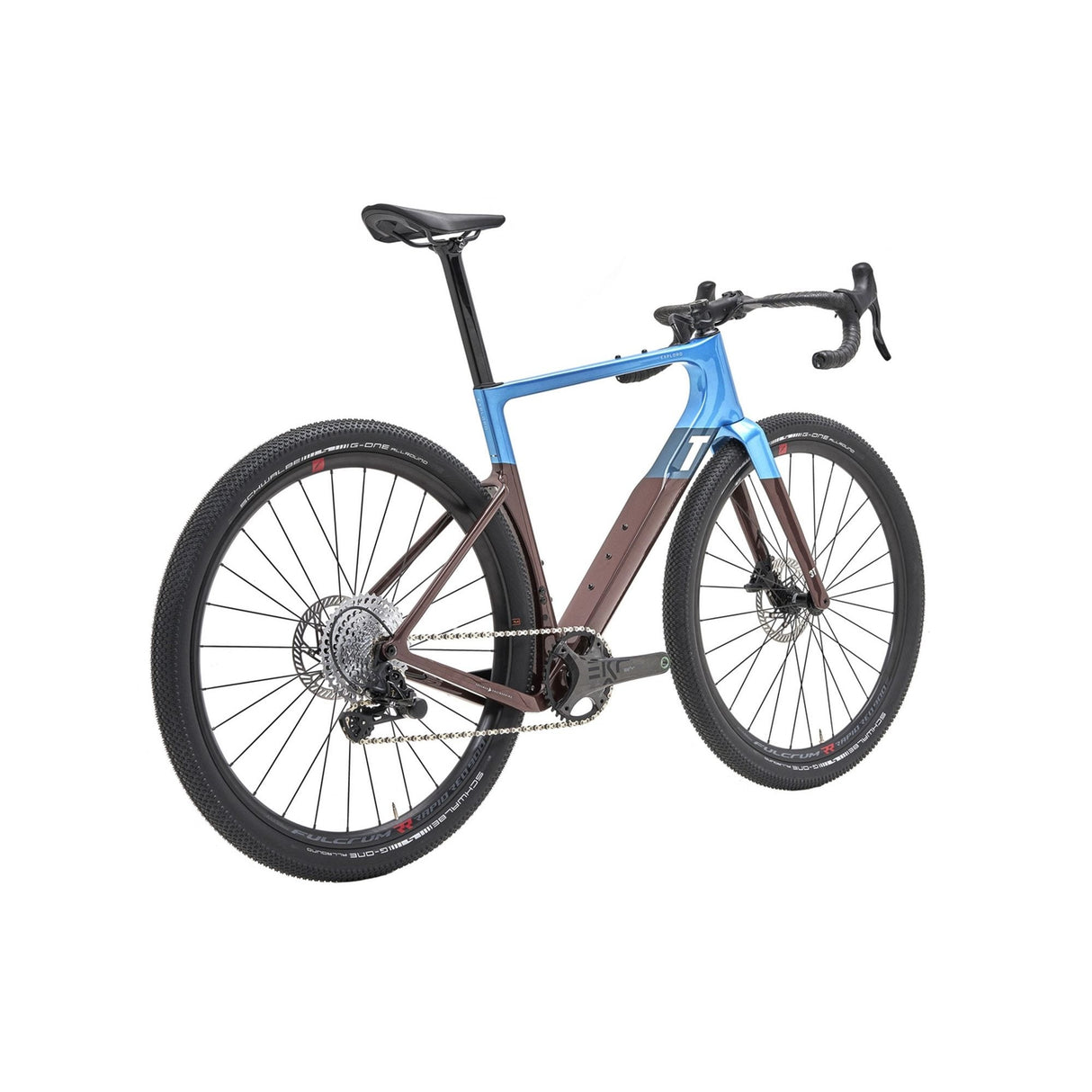 3T Exploro Max EKAR Bike Blue / Brown