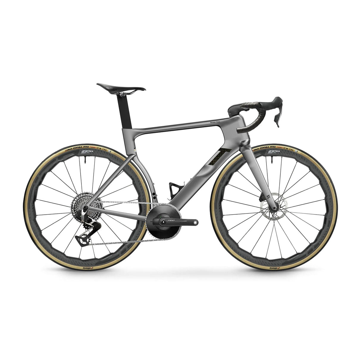 3T Strada Italia Red AXS XPLR Bike Argento