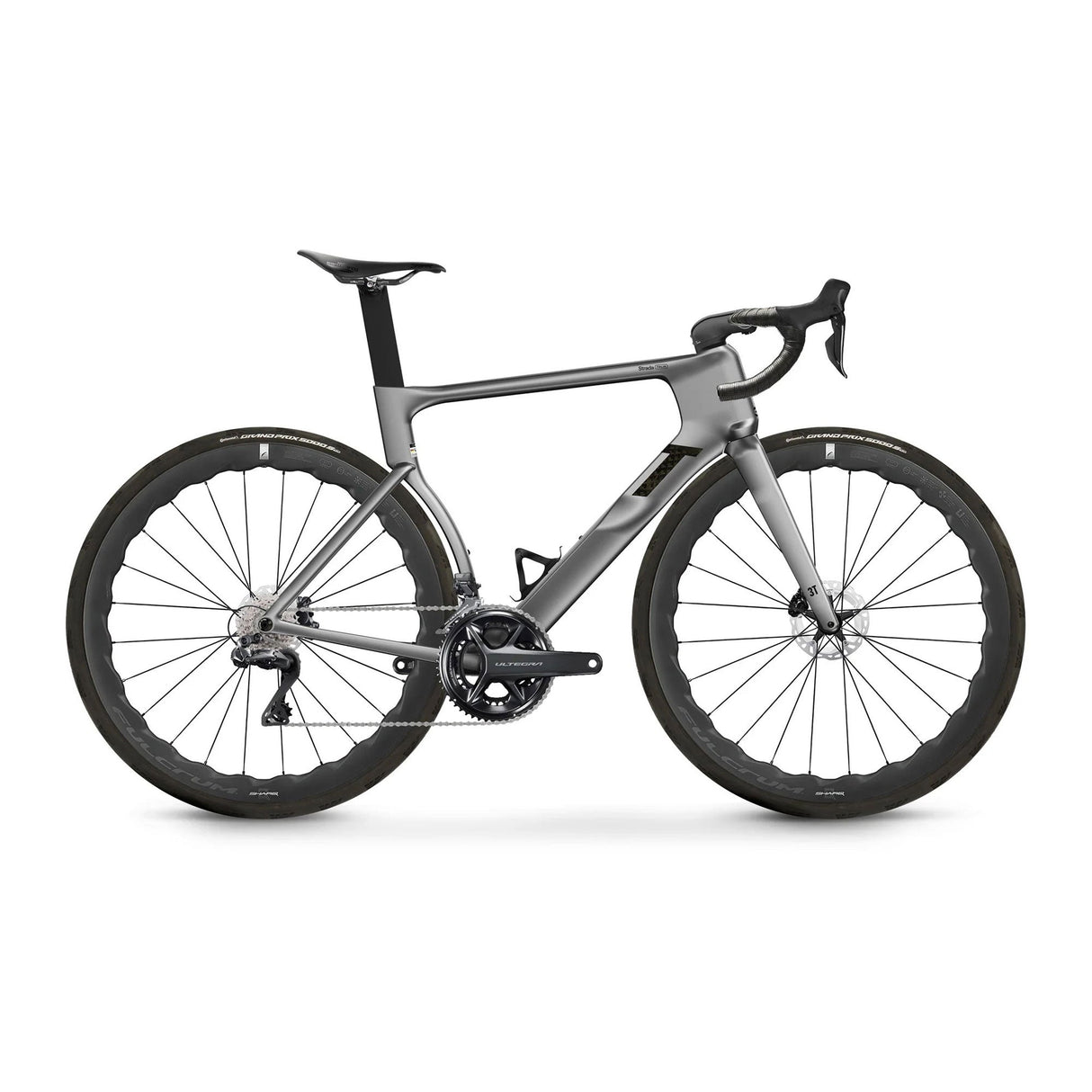 3T Strada Italia Ultegra Di2 Fulcrum Sharq 42 Bike Argento