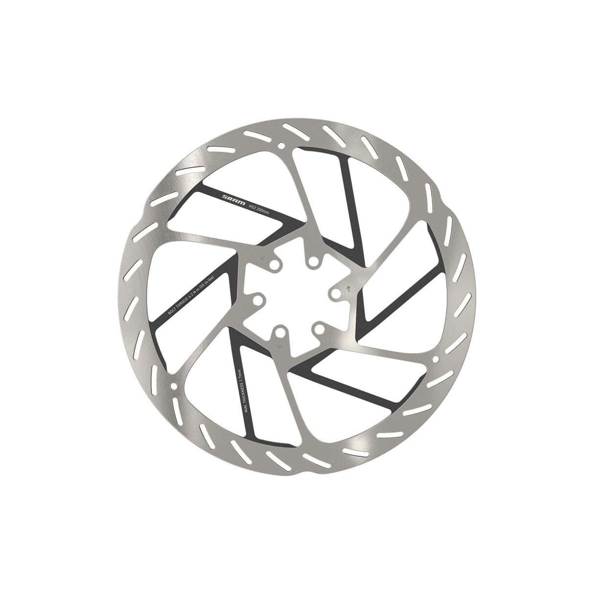 Rotor de disco SRAM HS2 de 6 tornillos y 200 mm