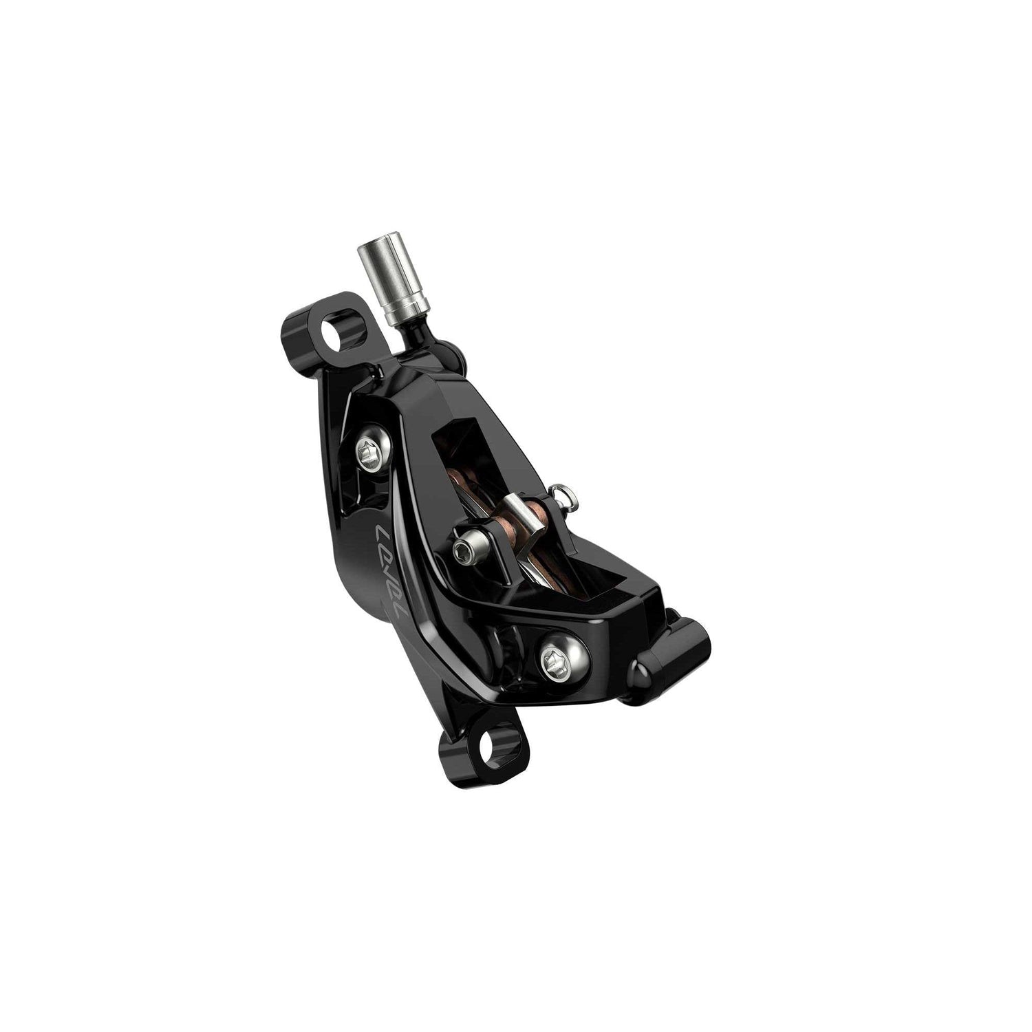 Freno de disco de 4 pistones SRAM Level Silver Stealth