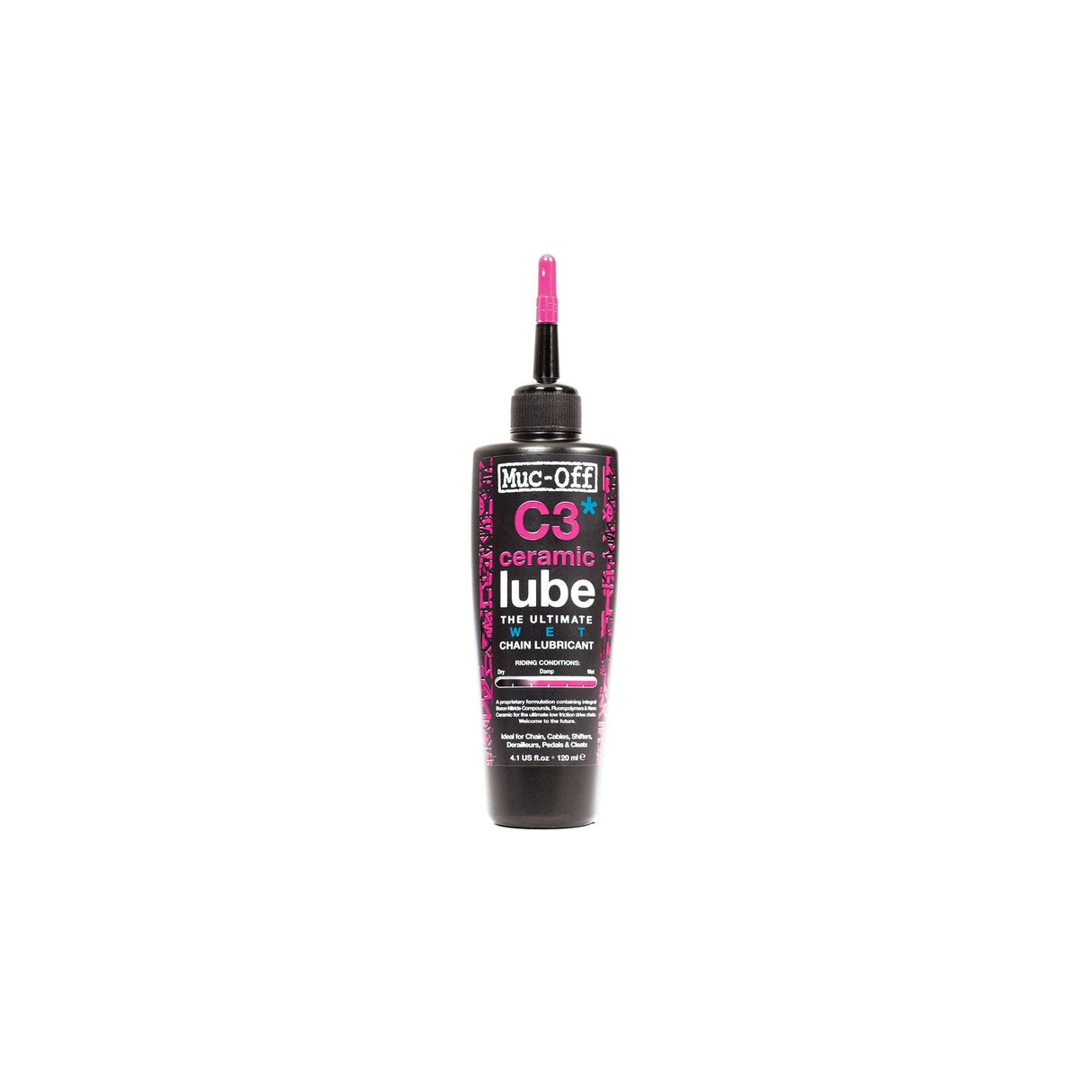 Lubricante cerámico húmedo Muc-Off C3 de 120 ml