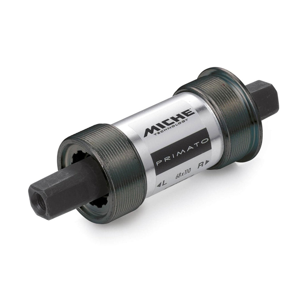 Eje de pedalier cónico cuadrado Miche Primato de 107 mm