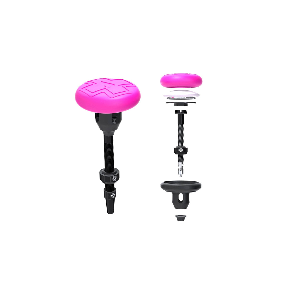 Muc-Off Stealth Tubeless Tag Holder and Valve Kit - 44mm