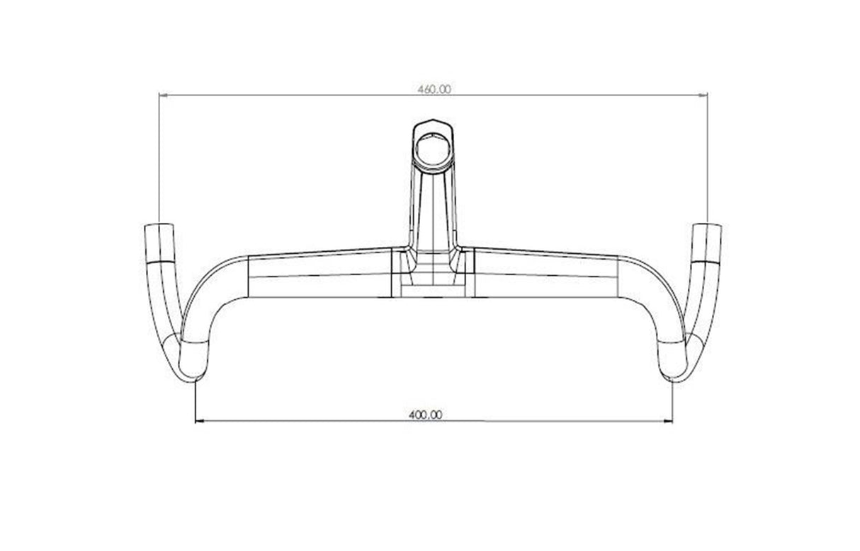 Manillar y potencia integrados Colnago CC.01 Wide