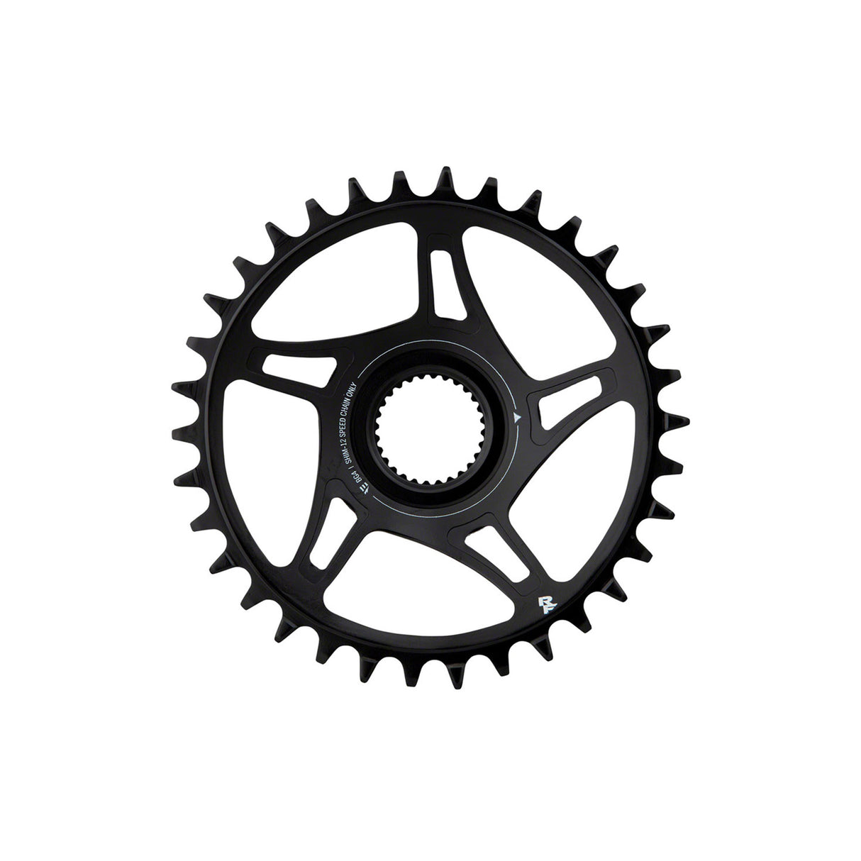 Plato de acero para bicicleta eléctrica de montaña Race Face Bosch G4 Direct Mount Hyperglide+, línea de cadena de 52 mm