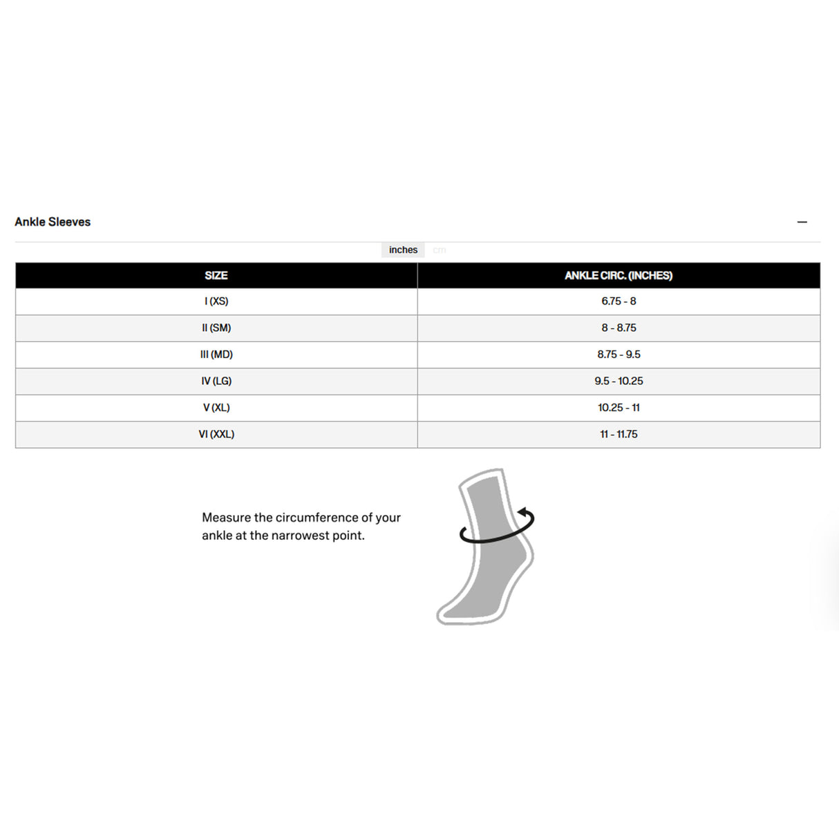 Manga de compresión para tobillo CEP Ortho+