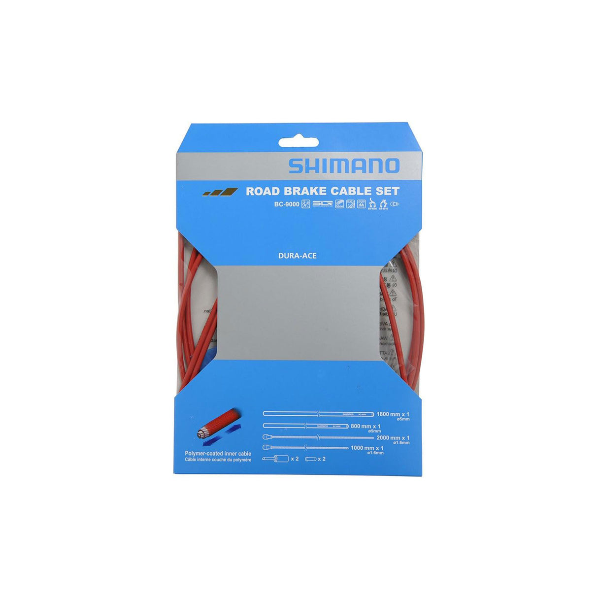 Juego de cables de freno de carretera con revestimiento de polímero Shimano Dura-Ace BC-9000