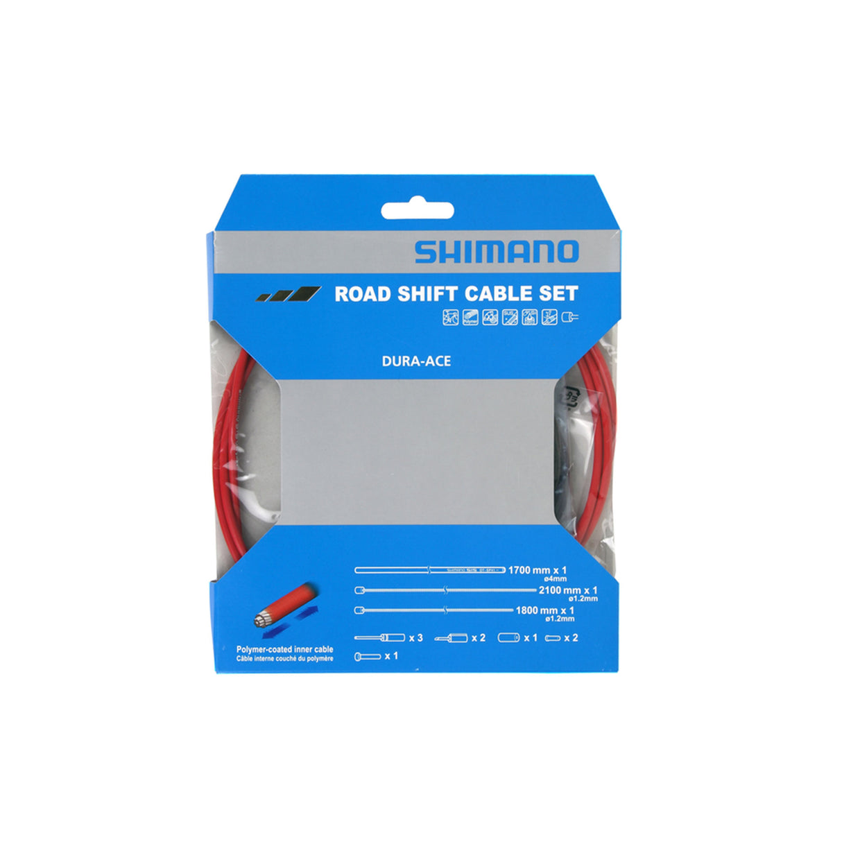 Juego de cables de freno de carretera recubiertos de polímero Shimano Dura-Ace 9000