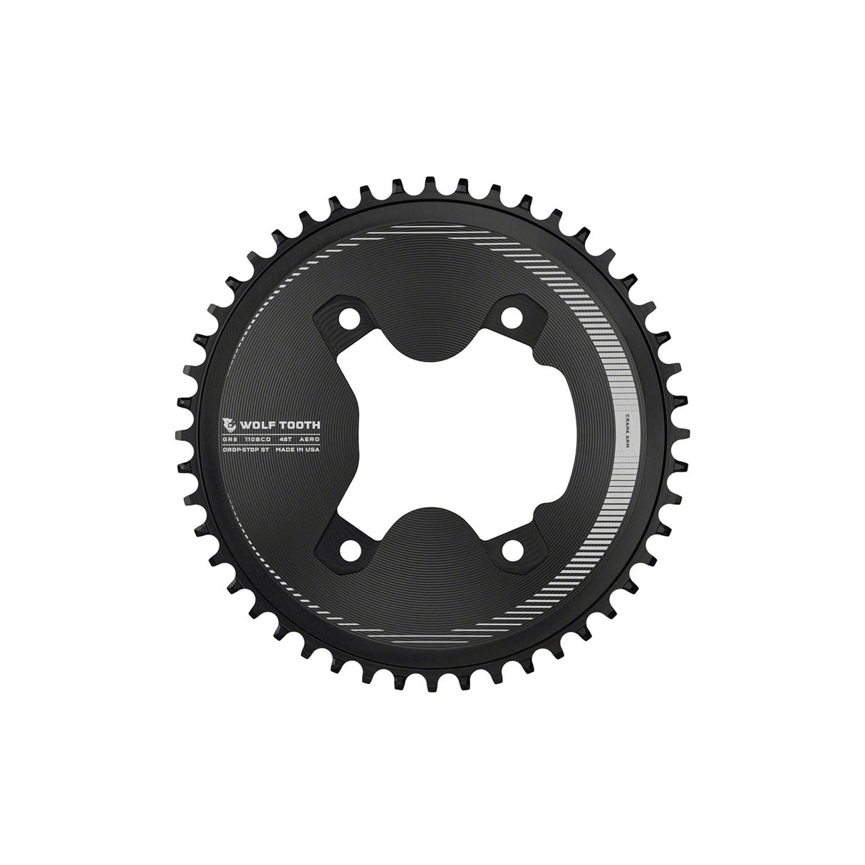 Wolf Tooth Aero 110 Asymmetric BCD Drop-Stop ST GRX 800 Series Chainring