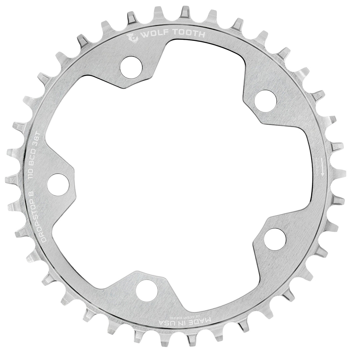 Wolf Tooth 110 BCD Gravel / CX / Road Chainrings - Raw Silver