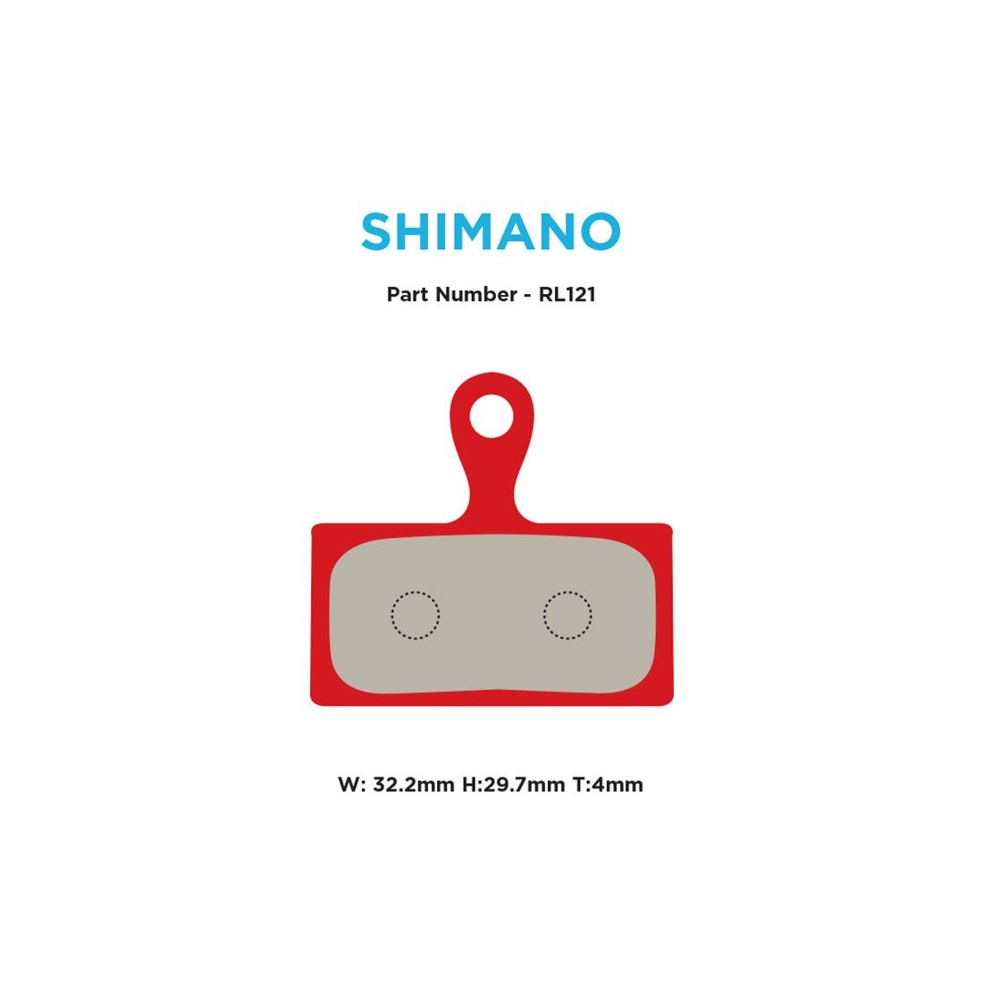 MTX Red Label Race Disc Brake Pads Shimano XTR/XT/SLX 2-Piston