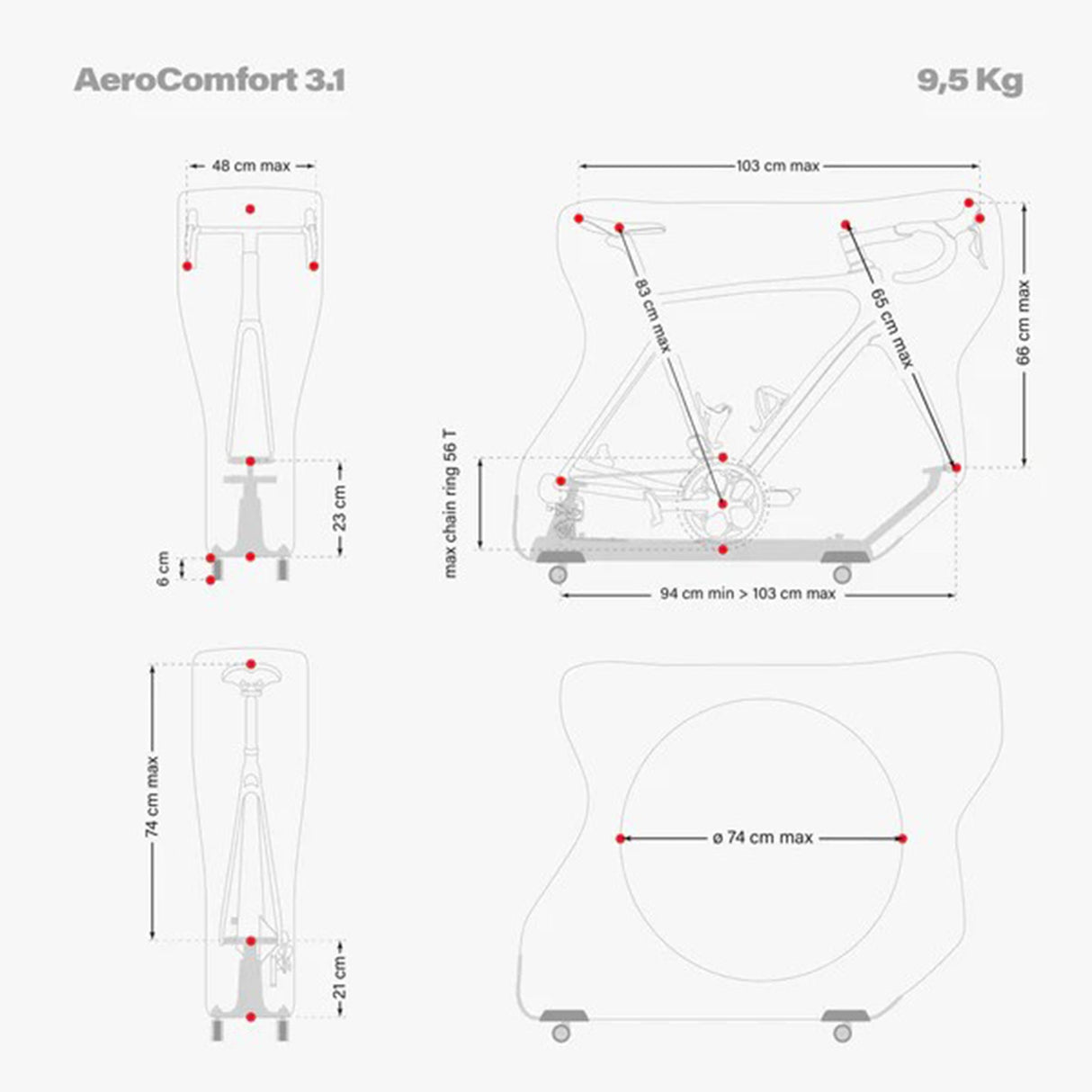 Scicon AeroComfort 3.1 Road Bike Travel Bag