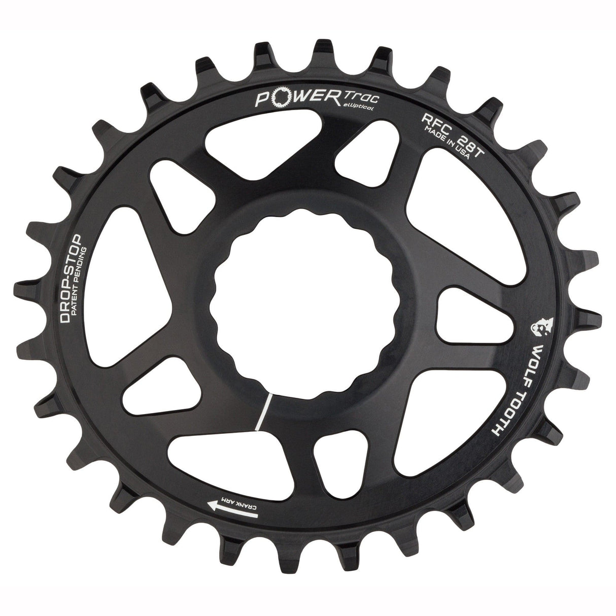 Wolf Tooth Oval Direct Mount Chainrings for Race Face Cinch - Drop-Stop A