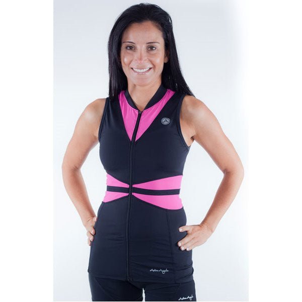 Active Angelz Mesh Bike Jersey Pink / Black