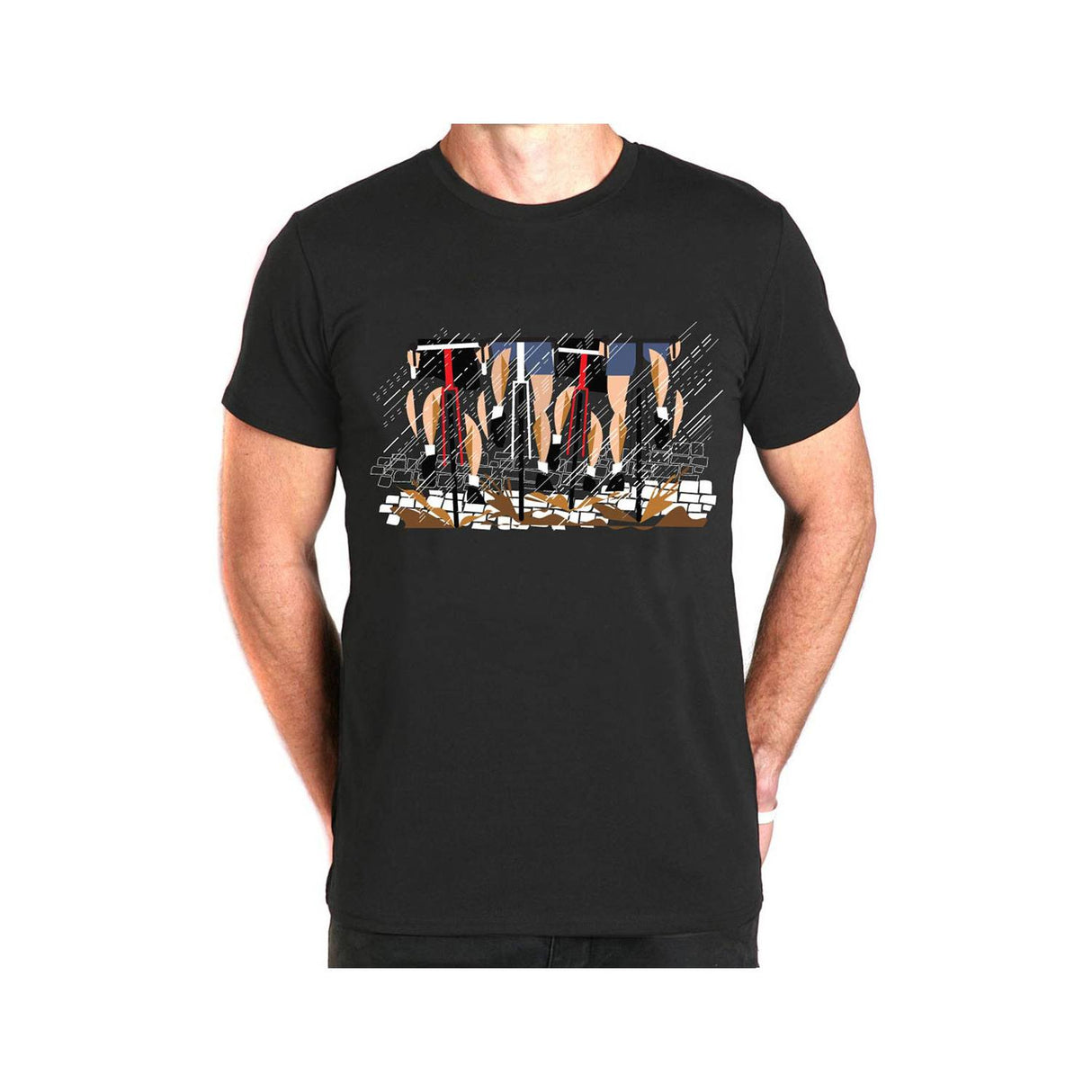 Apres Velo Paris Roubaix Tee Asphalt