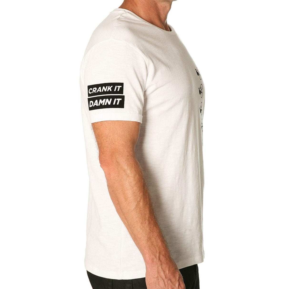Apres Velo Pedal Damn It Tee White