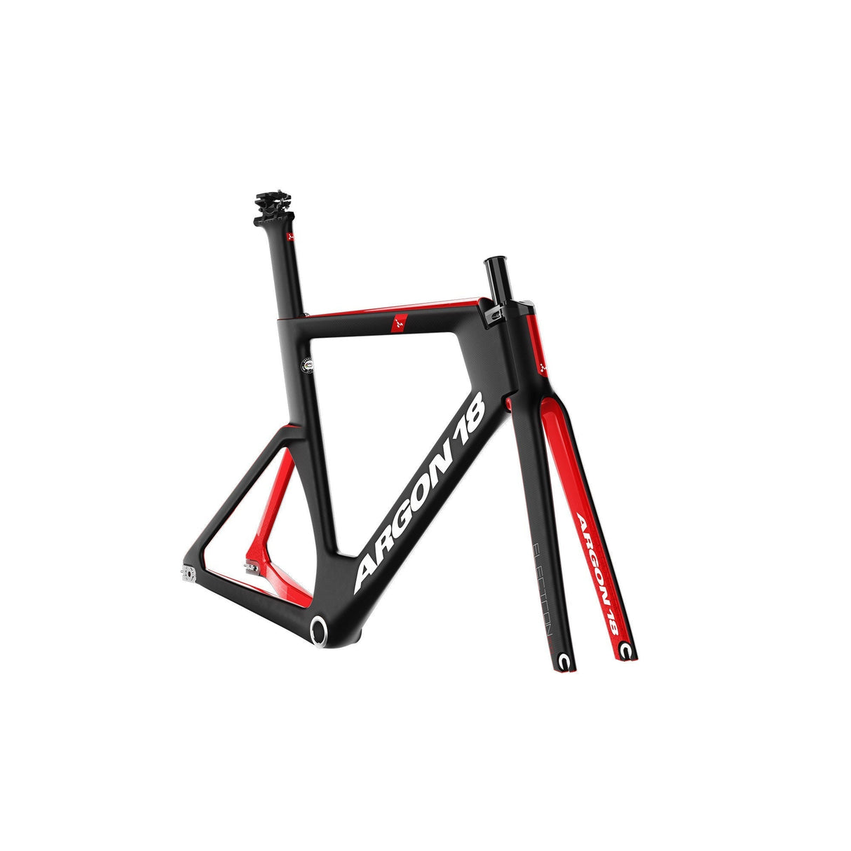 Argon 18 Electron Pro RIO Sprint Frameset Black Matte / Red Gloss