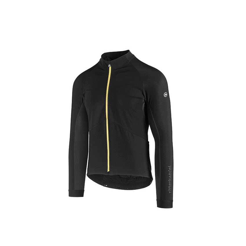 Assos Mille GT Jacket Spring Fall Yellow Badge