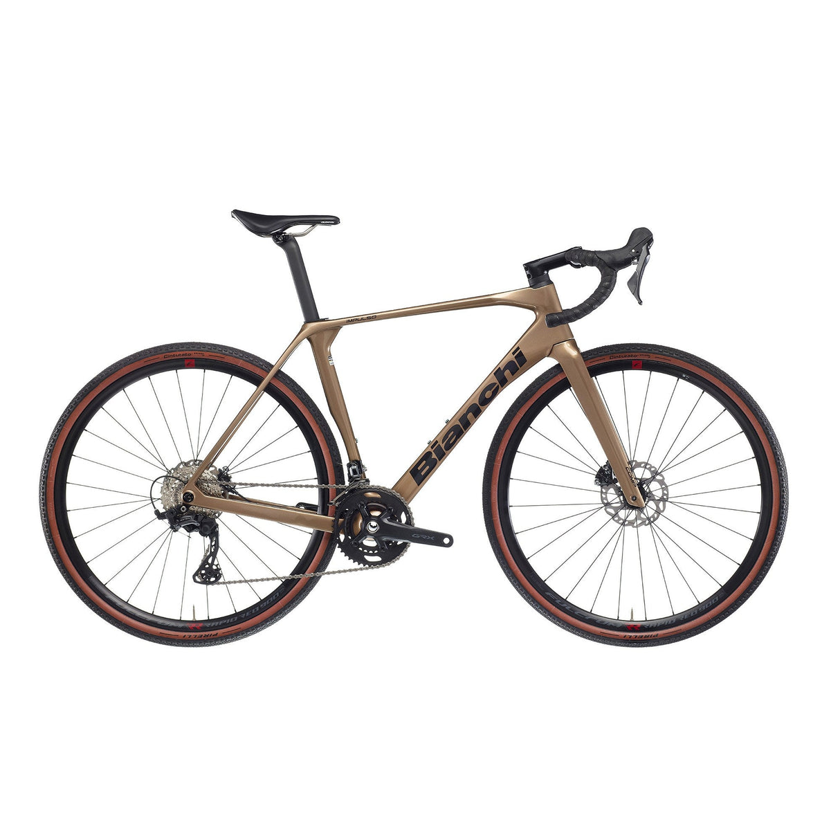 Bianchi Impulso Comp GRX 610 2x Bike F8 - Bronze Brown / Graphite