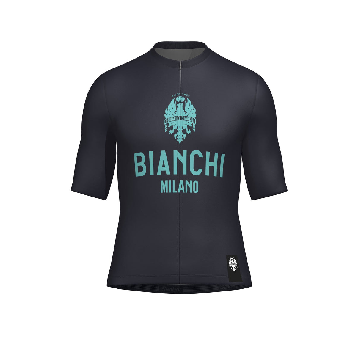 Bianchi Milano Classic Short Sleeve Jersey Grigio