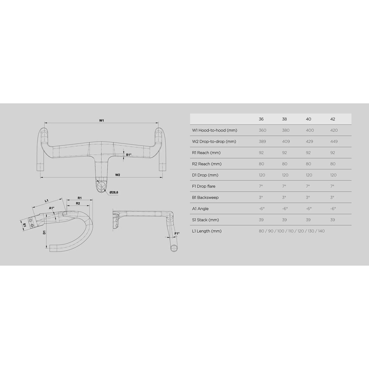 Black Inc Integrated Aero Bar/Stem AB02 Black