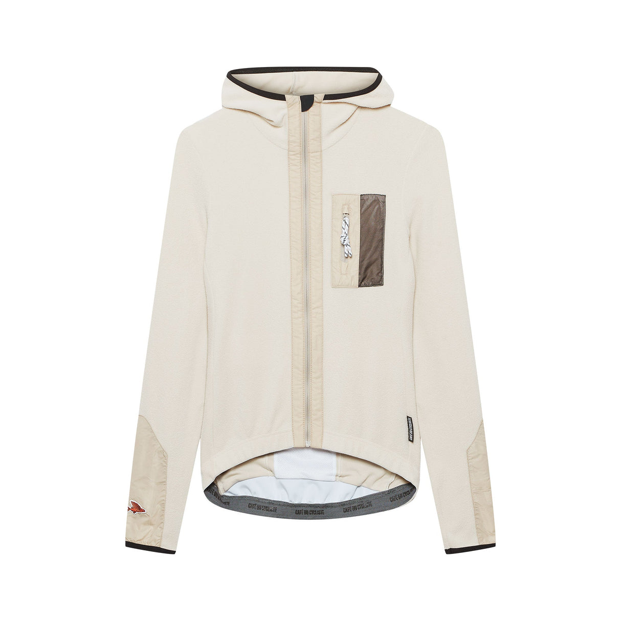 Cafe du Cycliste Ingrid Microfleece Long Sleeve Jersey Womens Pearl Grey