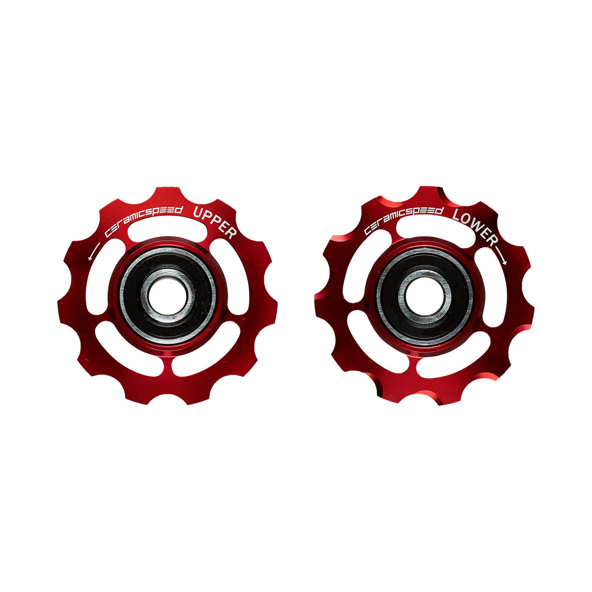 CeramicSpeed Ceramic Alloy Derailleur Pulleys - Campagnolo 11 Speed Red