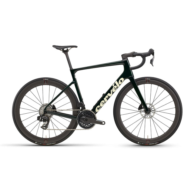 Cervelo Caledonia - 5 Force AXS Bike Emerald / Cream