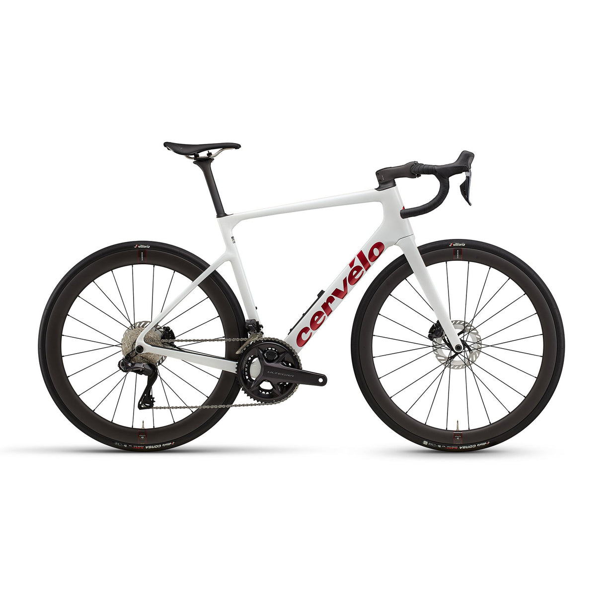 Cervelo Caledonia - 5 Ultegra Di2 Bike Vanilla / Cherry