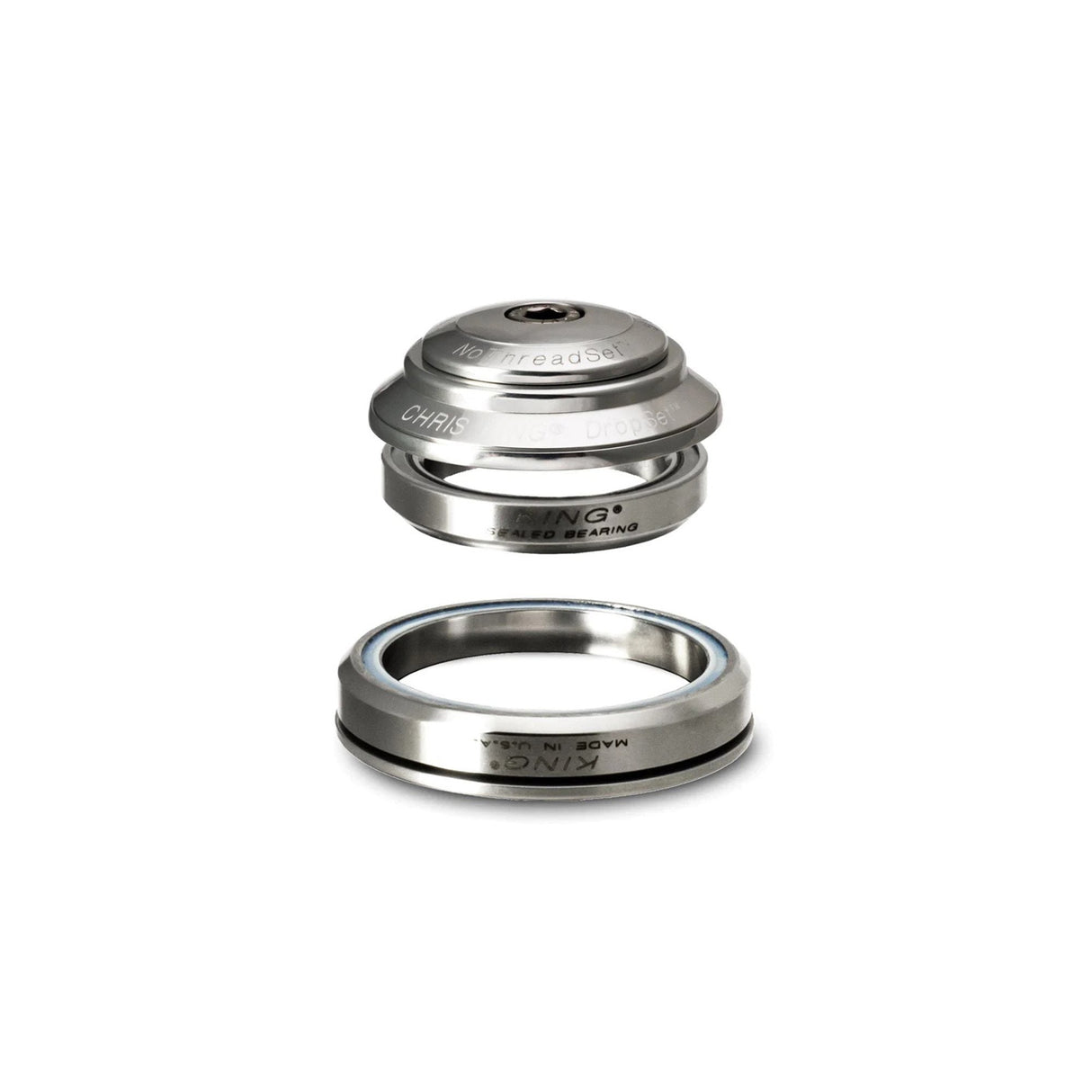 Chris King DropSet 2 Headset, 42/52mm Silver