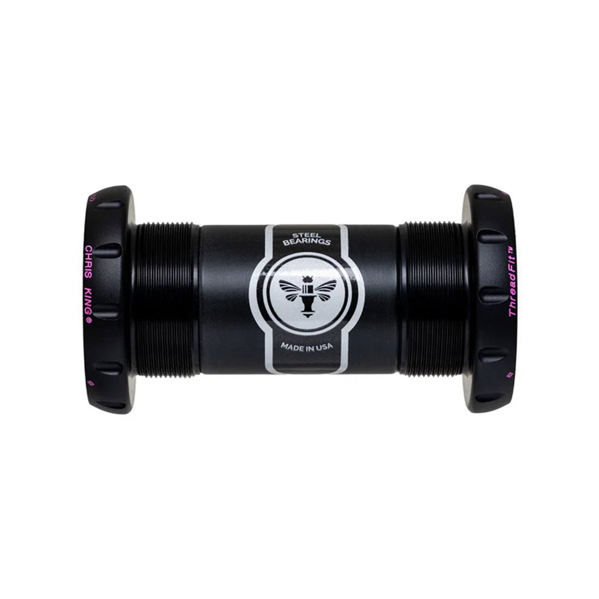 Chris King ThreadFit 24 Bottom Bracket Two Tone Black Punch