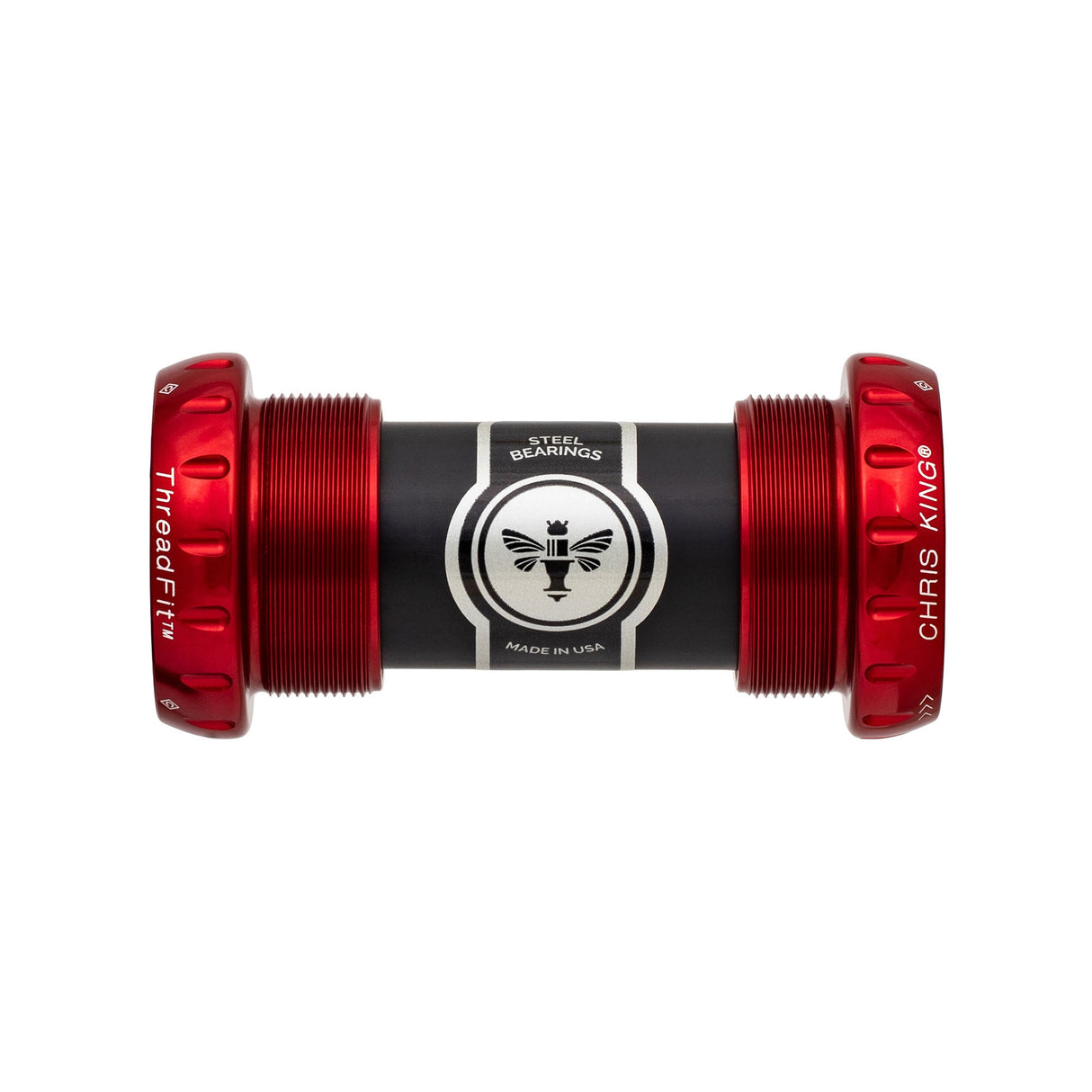 Chris King ThreadFit 24 Bottom Bracket Red