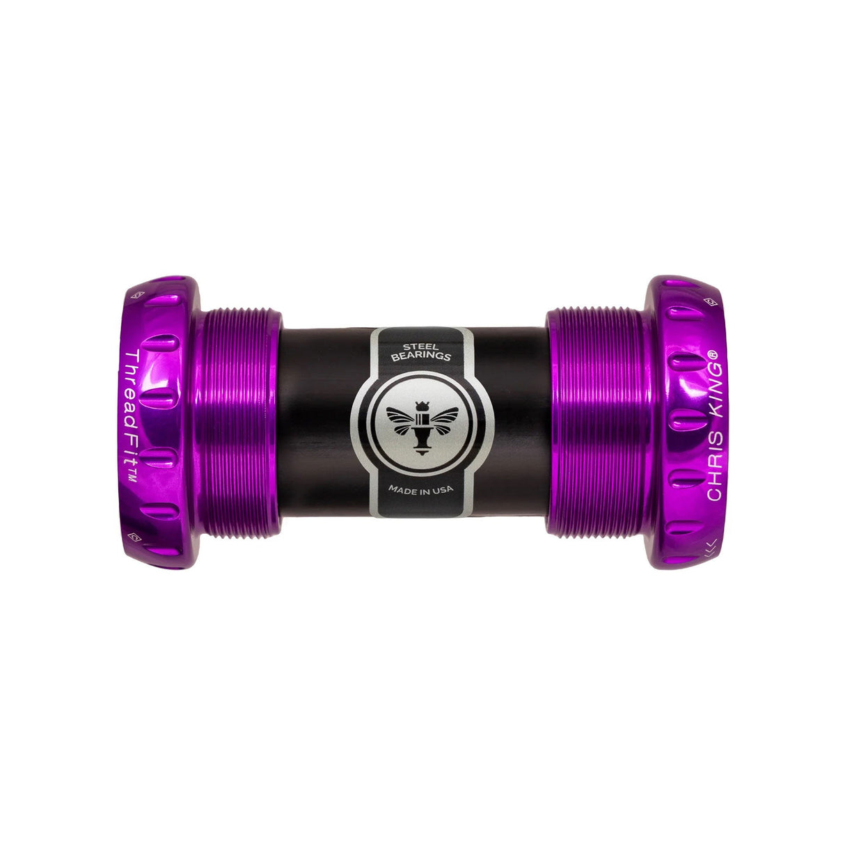 Chris King ThreadFit 24 Ceramic Bottom Bracket 3D Violet
