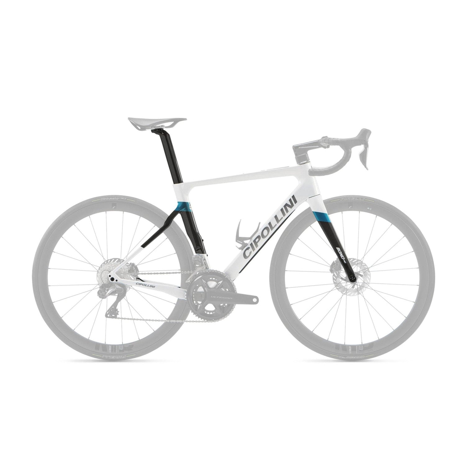 Cipollini Bond EVO Disc Brake Frameset White Pearl / Carbon / Ottanio Shiny