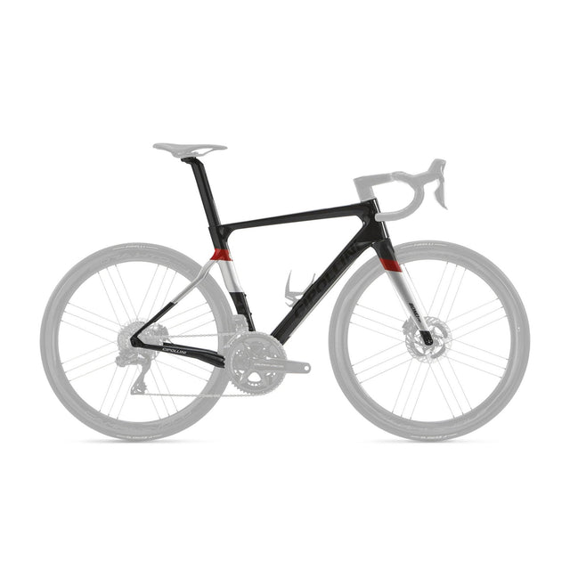 Cipollini Bond EVO Rim Brake Frameset Carbon / Silver / Red Metal Shiny