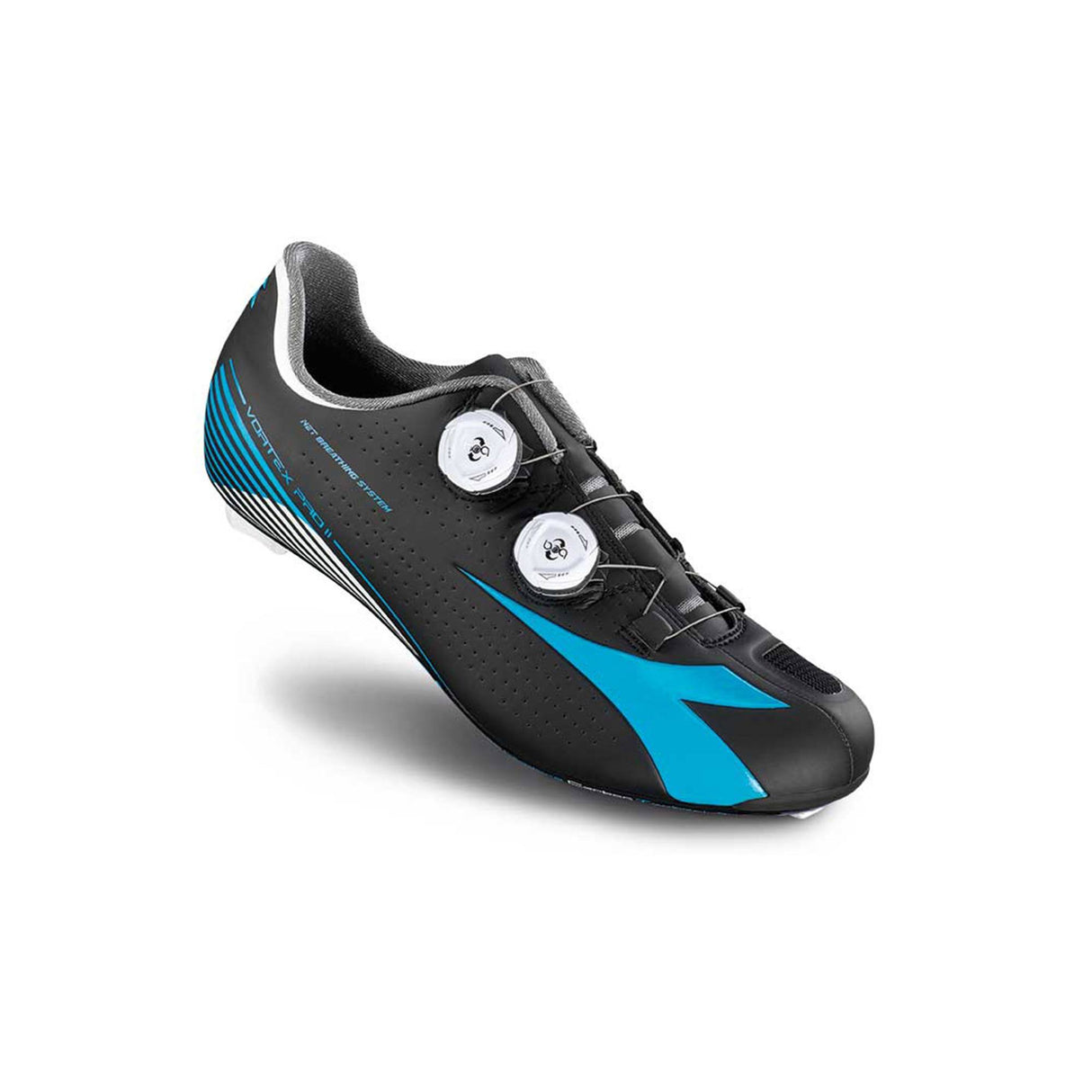 Diadora Vortex - Pro II Shoes Black / Blue Fluo / White