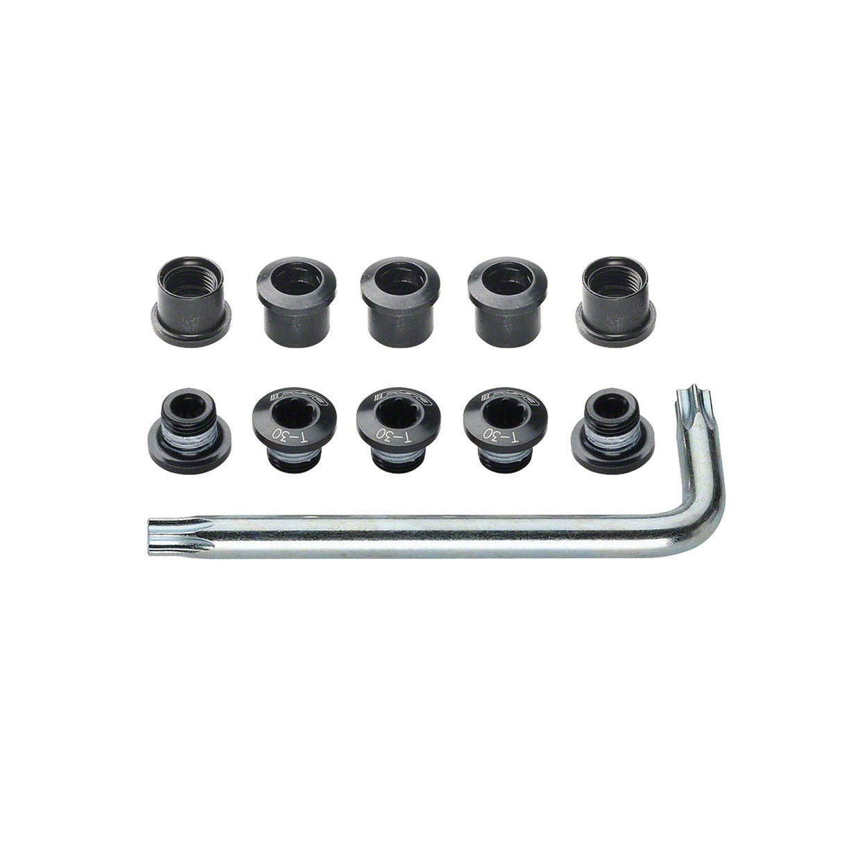 FSA Torx T - 30 Alloy Chainring Bolt Kit - Double Black