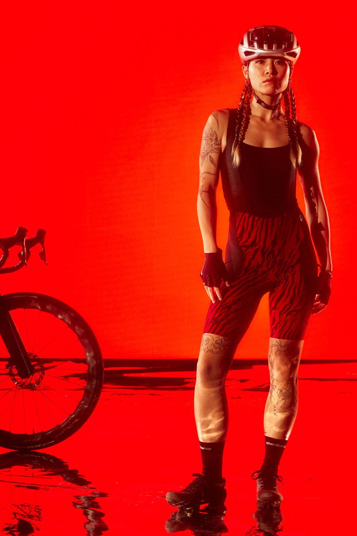 Giordana Women's Beyond Tiger Gravel Cargo Bib Short