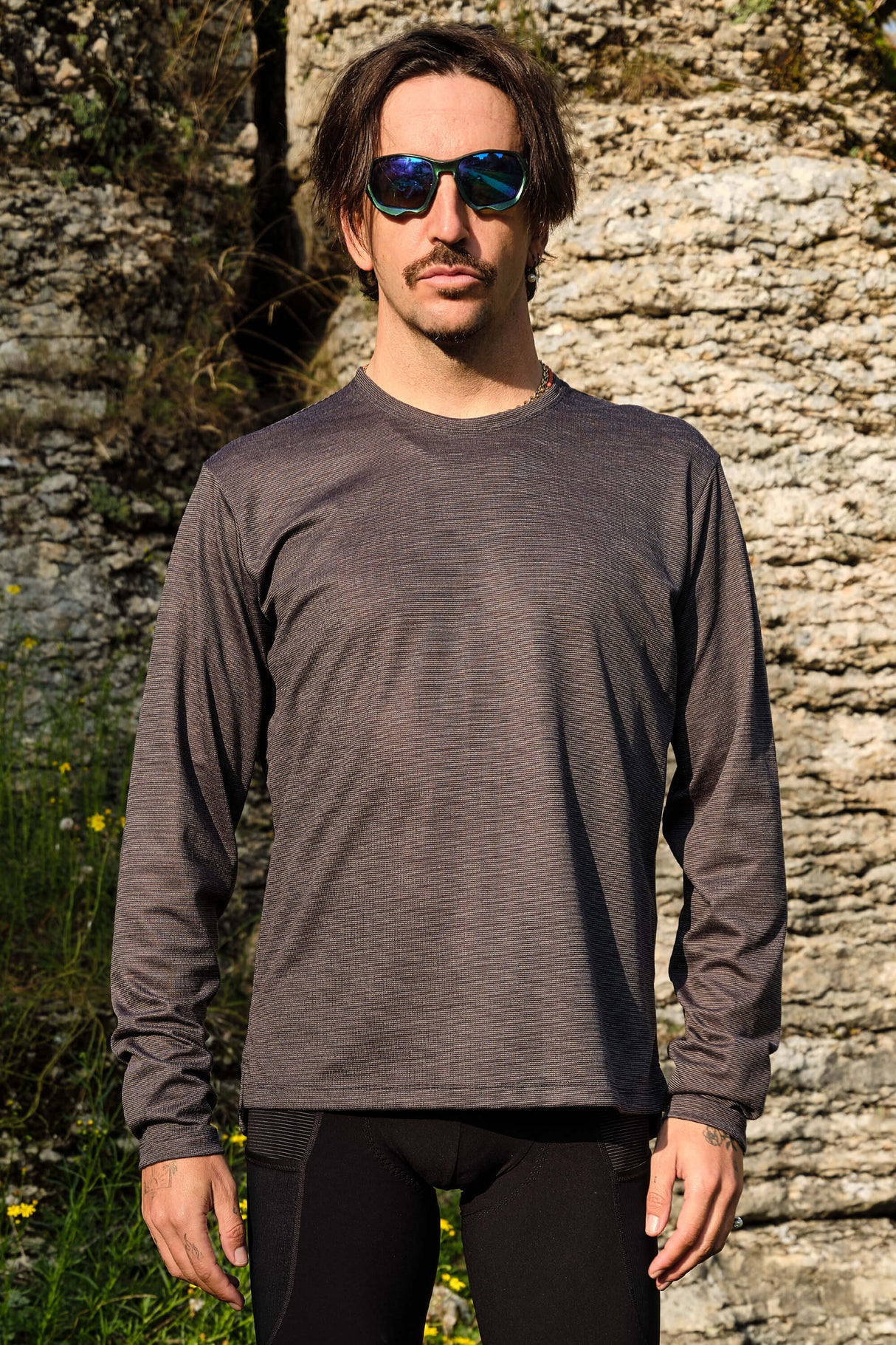 Giordana Beyond Gravel Wool Long Sleeve Tee