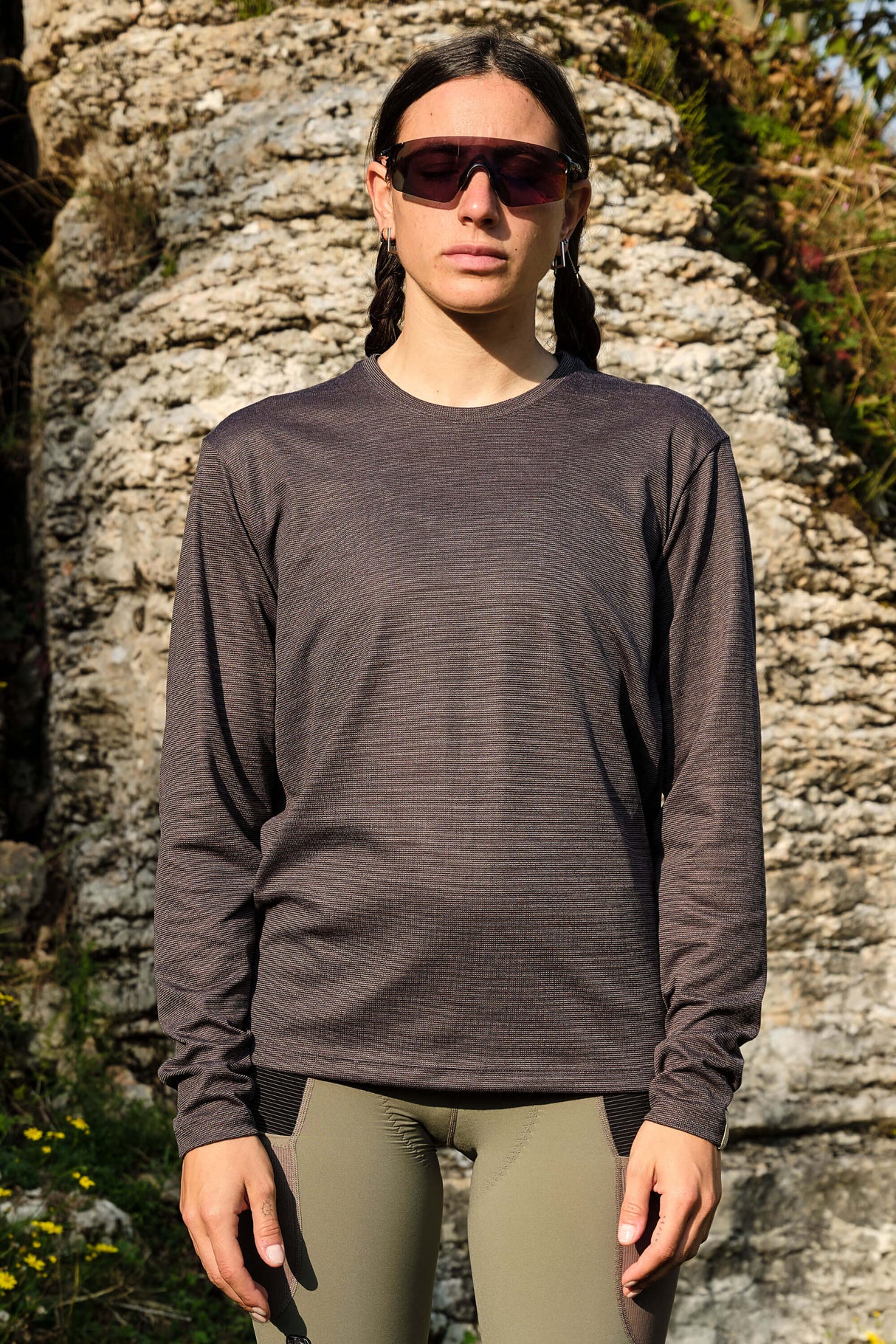Giordana Beyond Gravel Wool Long Sleeve Tee