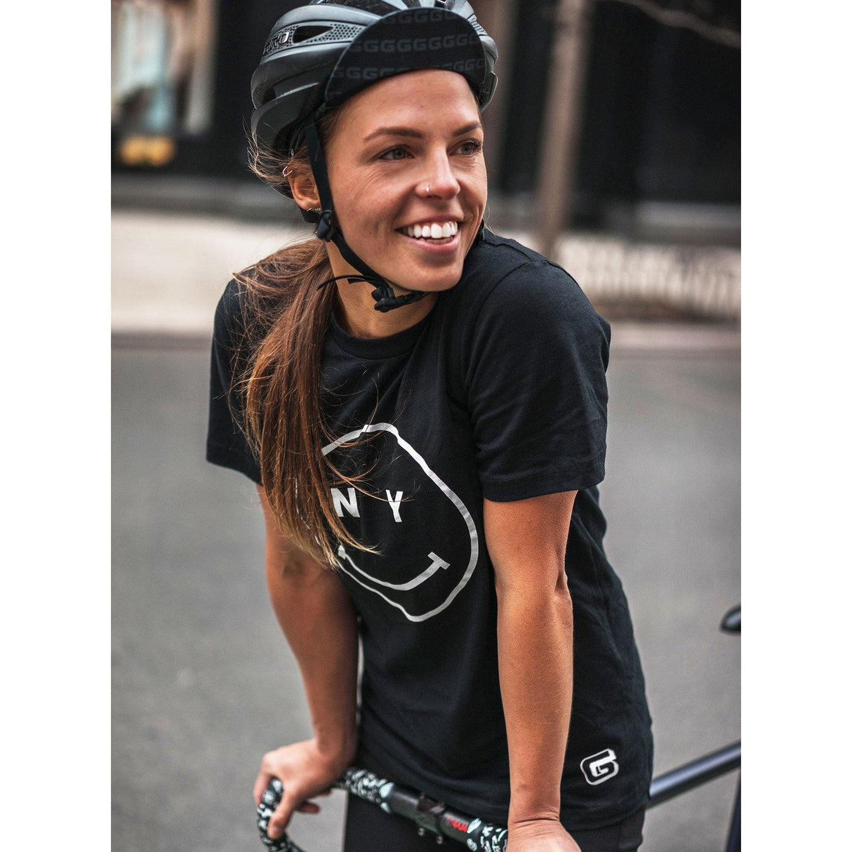 Giordana x Knowlita New York Smiley T-Shirt - Black