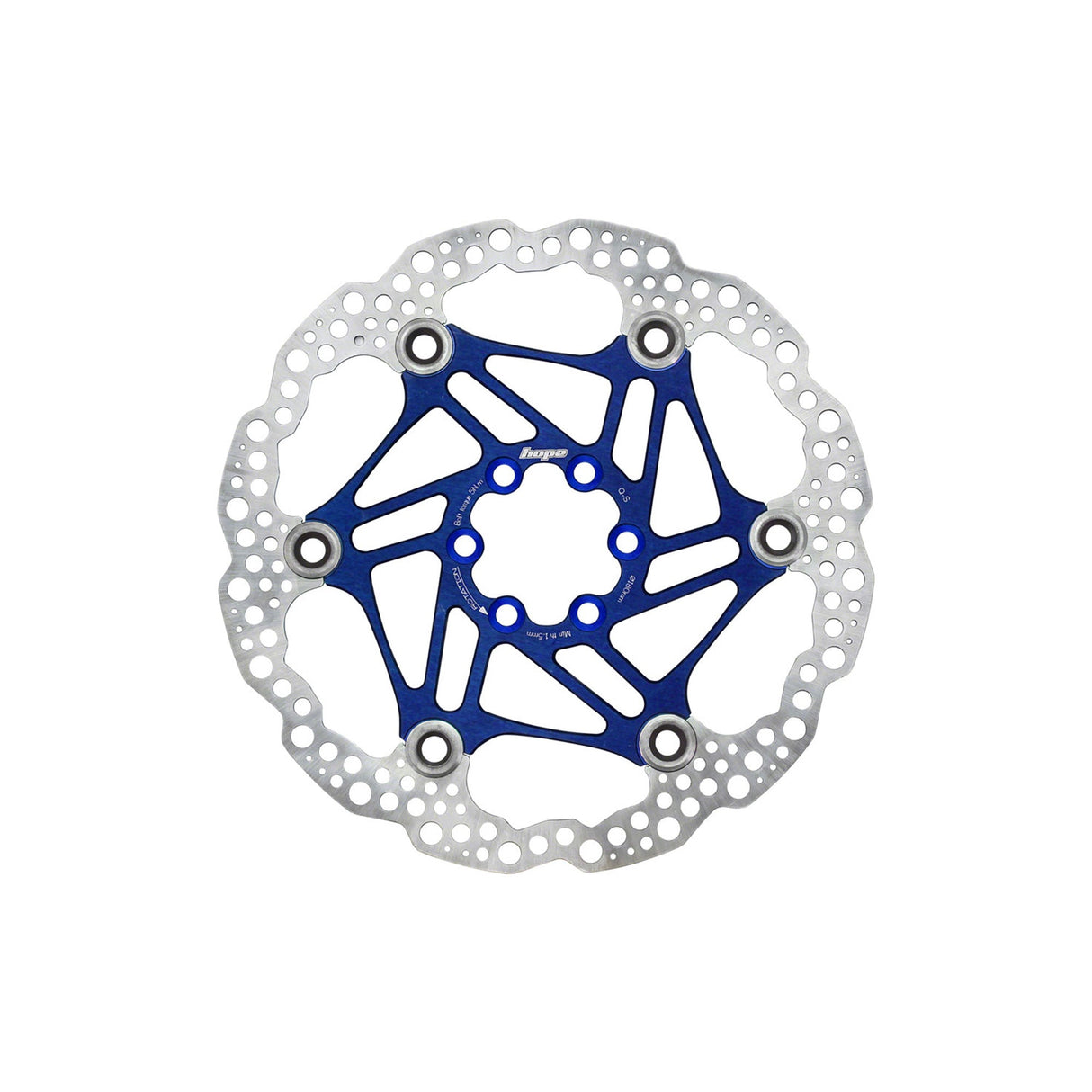 Hope Floating Disc Brake Rotor 6 - Bolt Blue