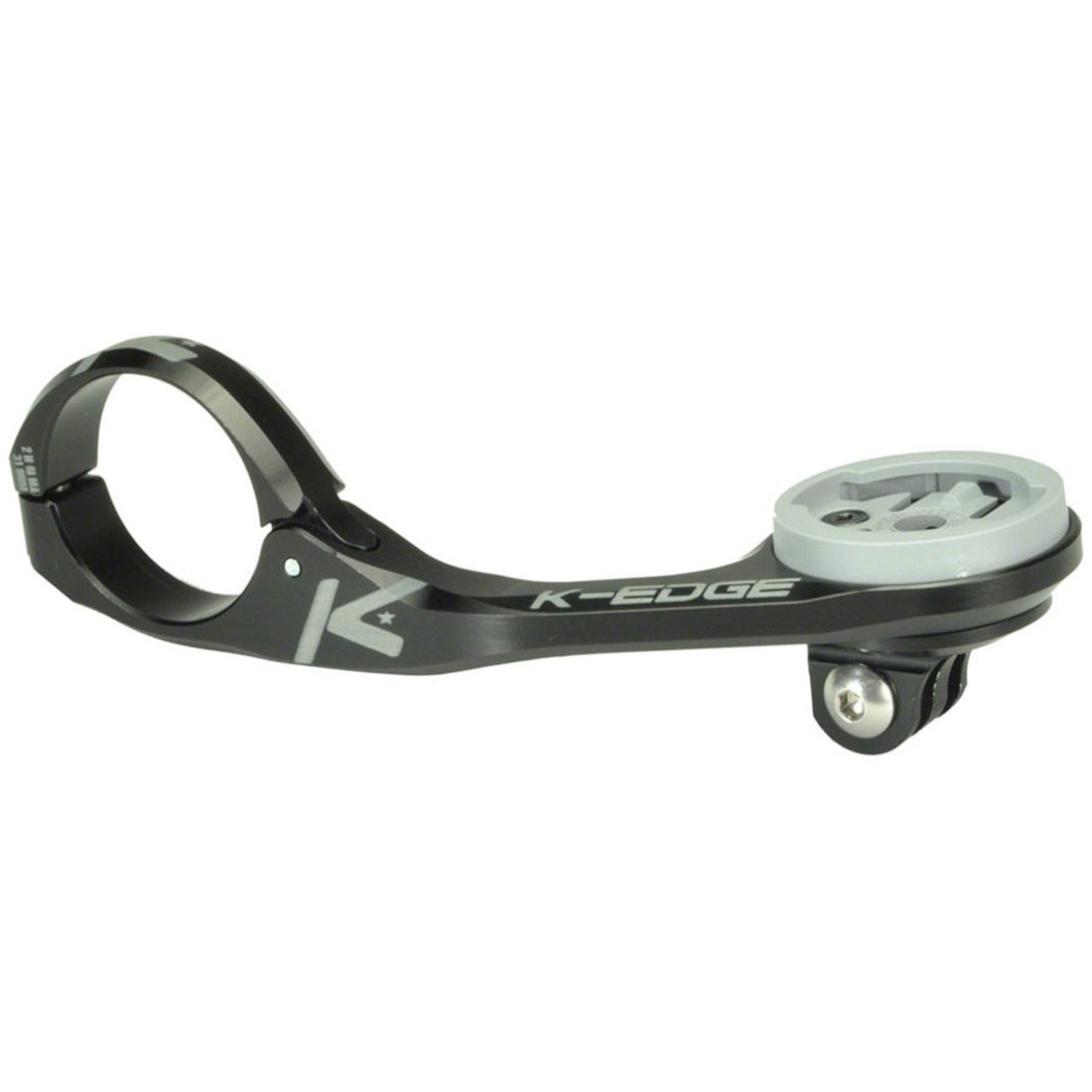 K - Edge Wahoo Max XL Combo Computer Mount - 31.8mm Black