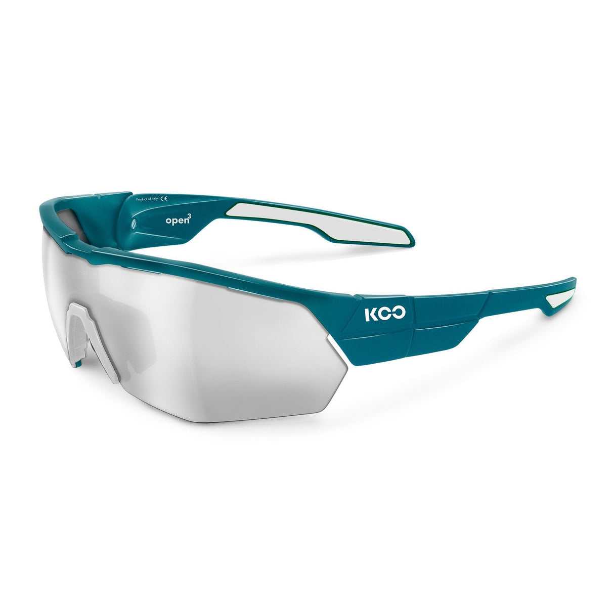 KOO Open Cube Glasses Pine Green / White -