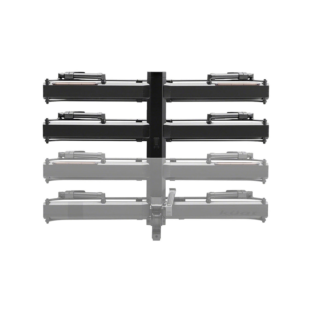 Kuat Piston Pro X Add On LED Dual Ratchet Platform Rack with Kashima 2 - Bike Galaxy Grey