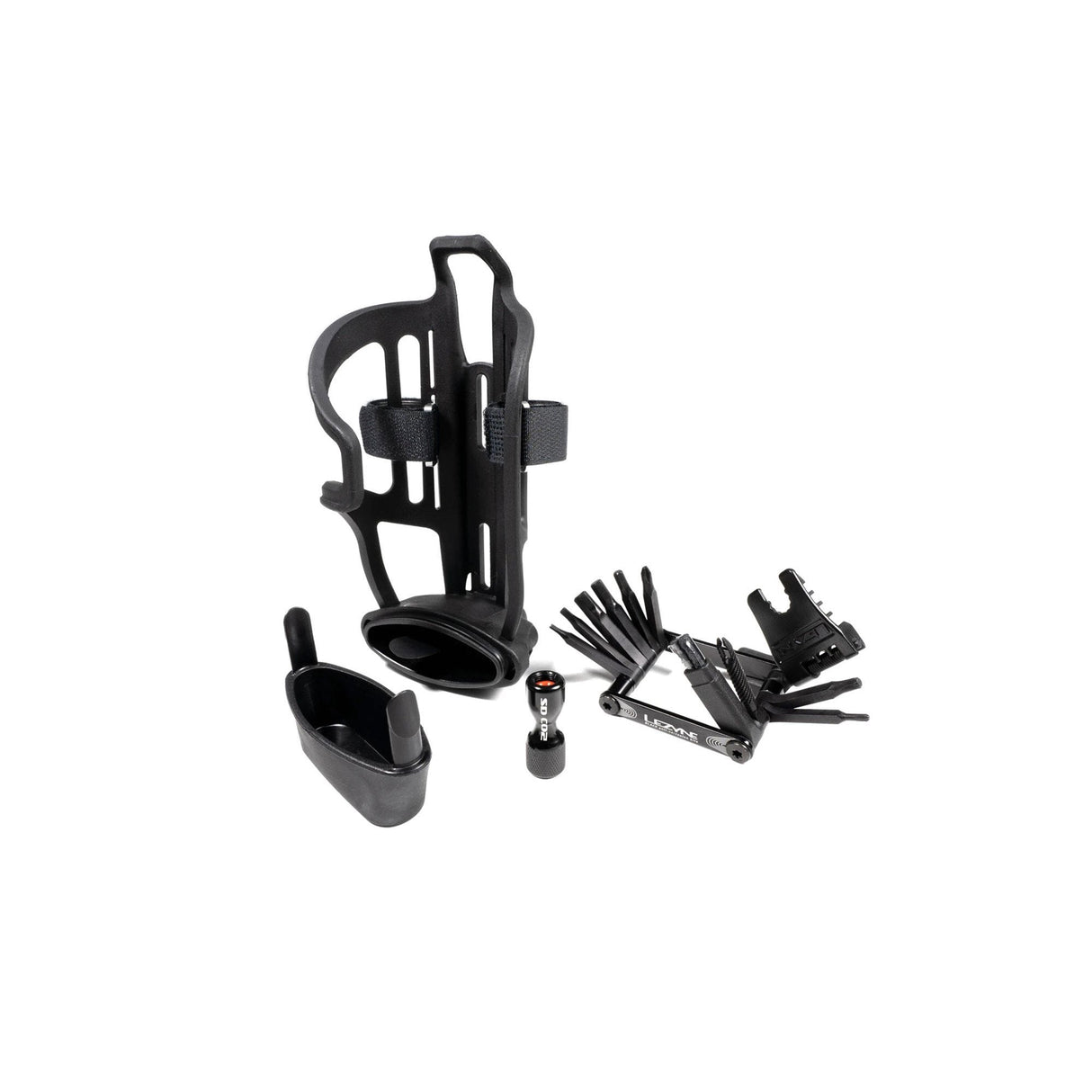 Lezyne Flow Storage bottle Loaded w/o CO2 Cartridges Black